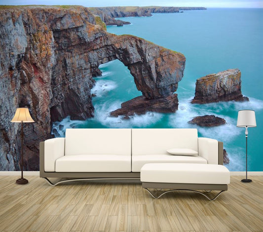 Wallpaper Murals Peel and Stick Removable Stunning Island View at Sunset High Quality