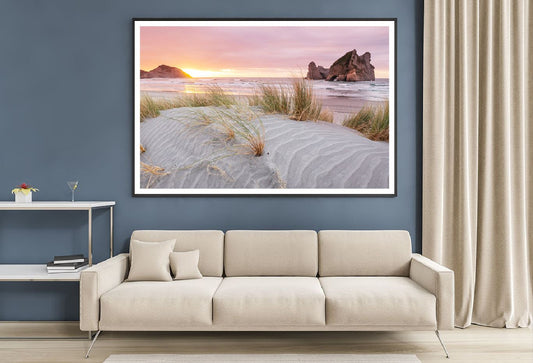 Sand Dune at Pacific Ocean Beach Photograph Home Decor Premium Quality Poster Print Choose Your Sizes