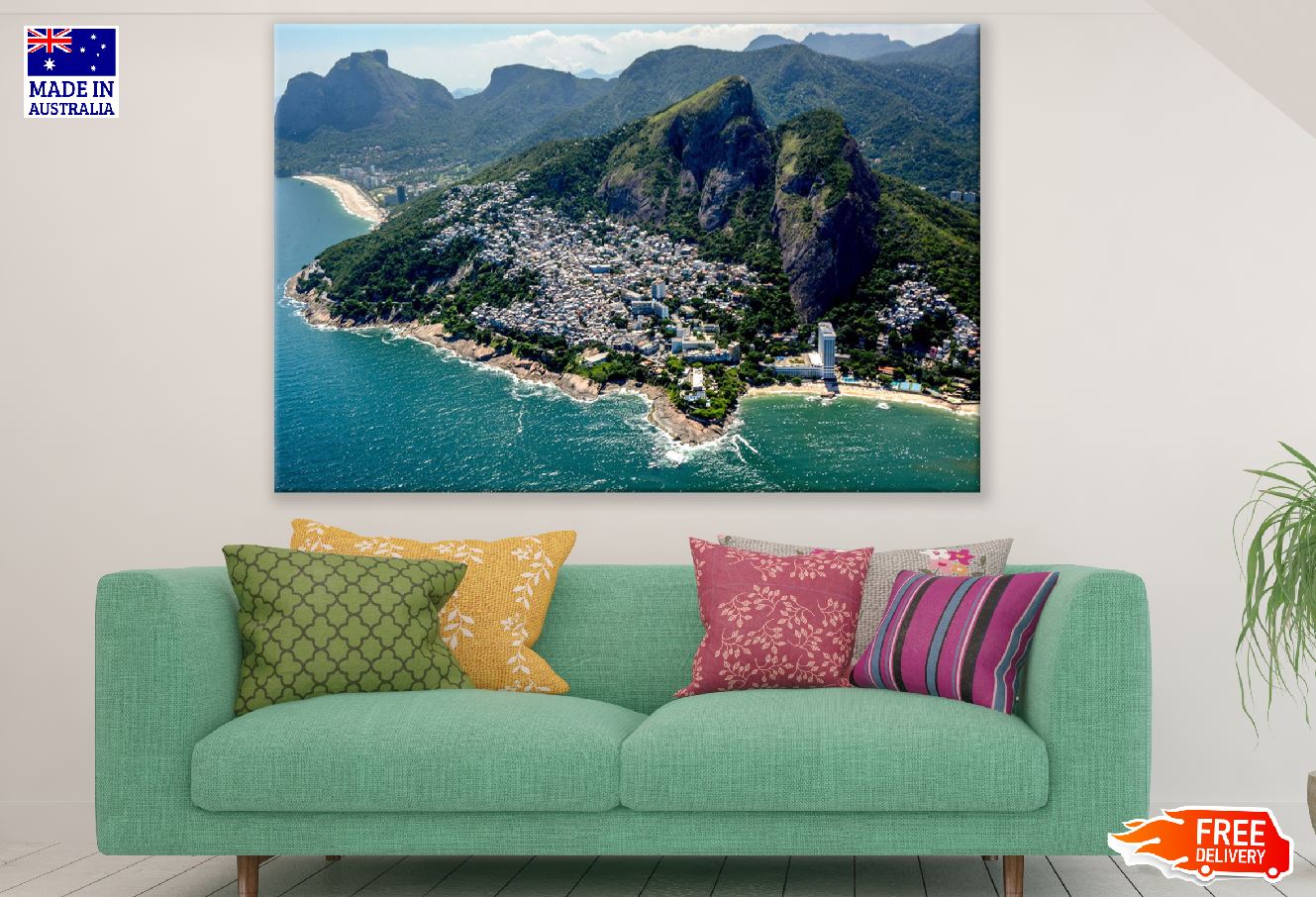Brazil Rio City Landscape Photograph Print 100% Australian Made