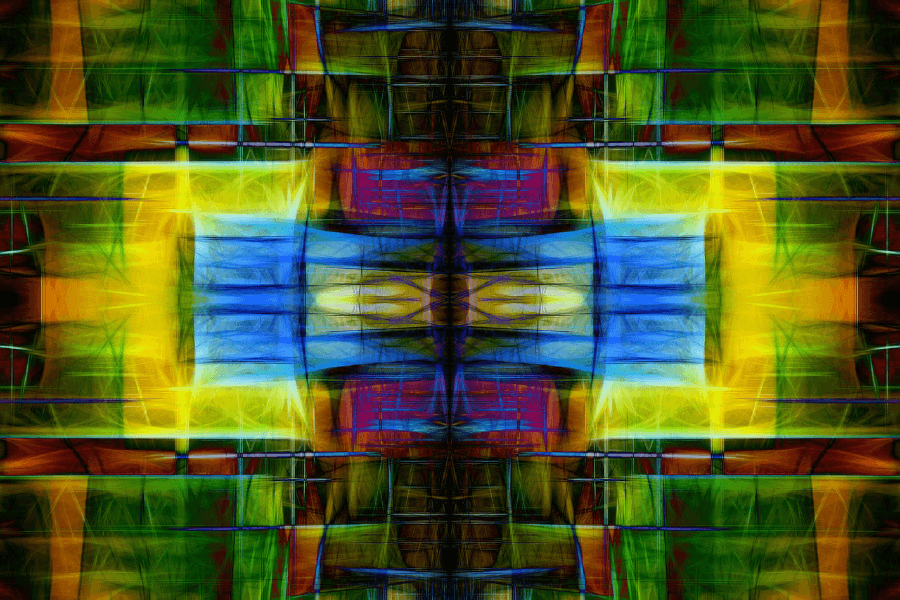 Colorful Abstract Design Print 100% Australian Made