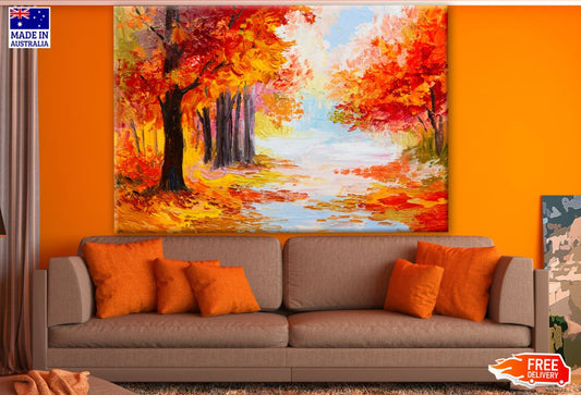 Autumn Tree Forest Painting Print 100% Australian Made