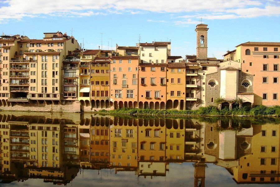 Les places de Florence City Italy Print 100% Australian Made