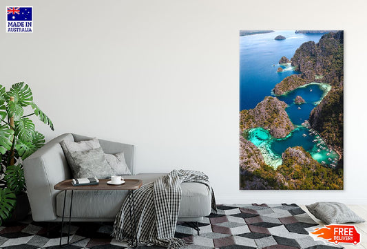 Coron Island Palawan Aerial View Photograph Print 100% Australian Made