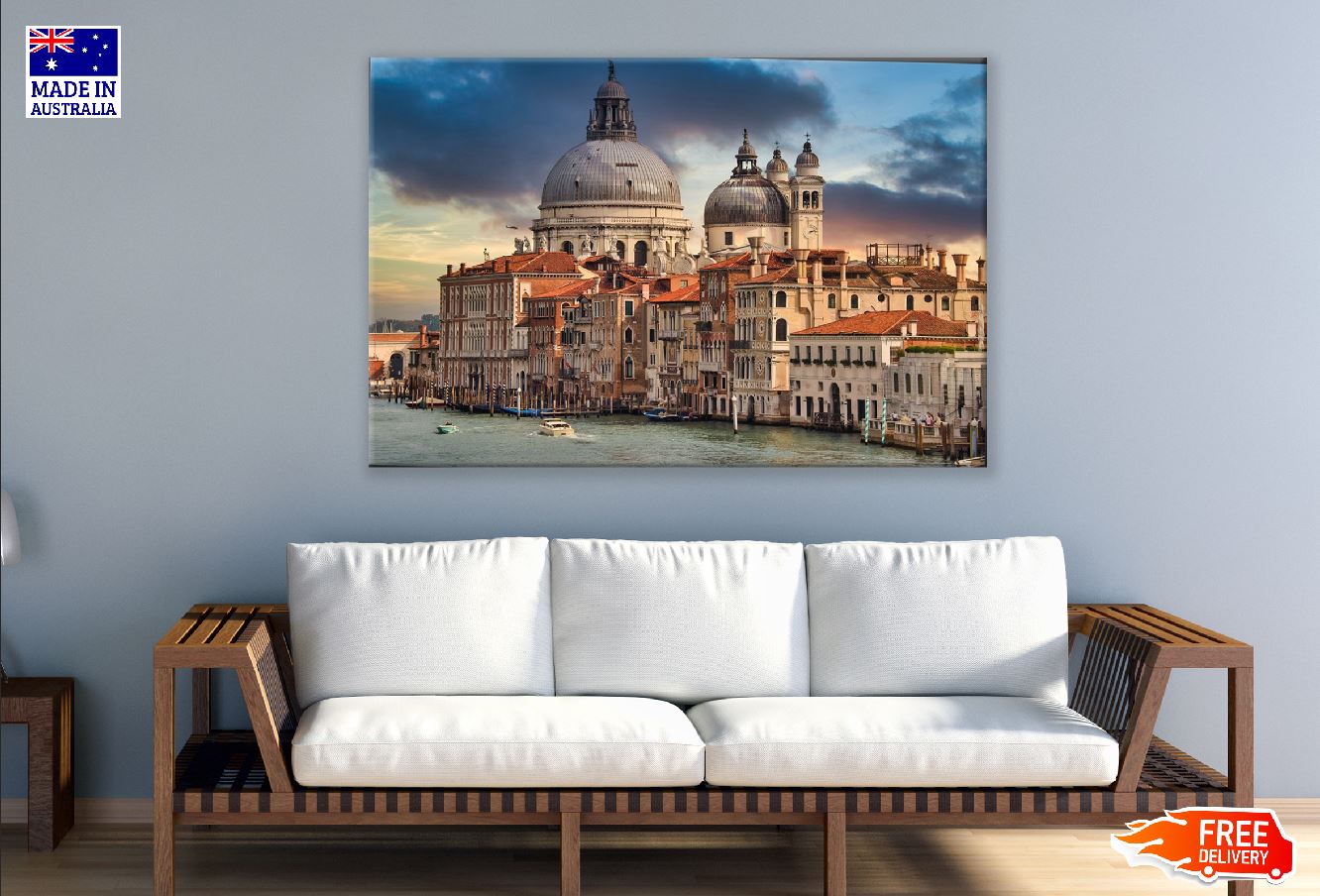 Venice Italy Church Grand Canal Sunset Photograph Print 100% Australian Made