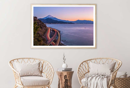 Mt.Fuji & Suruga Bay Scenery View Photograph Home Decor Premium Quality Poster Print Choose Your Sizes