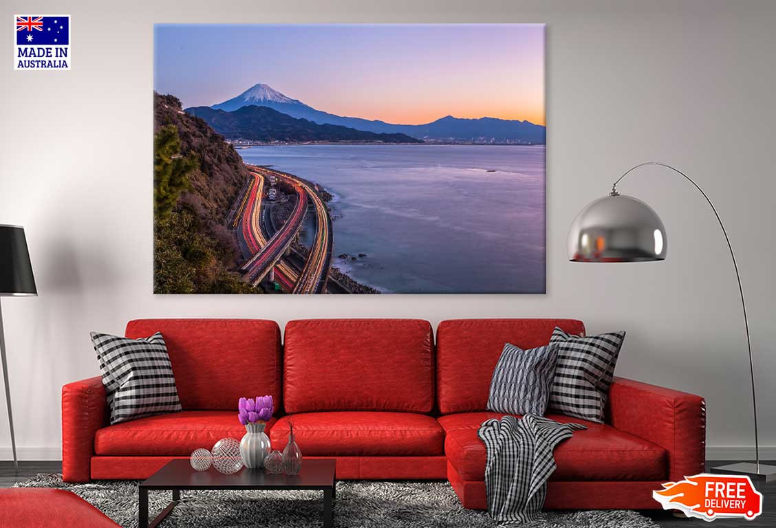 Mt.Fuji & Suruga Bay Scenery View Photograph Print 100% Australian Made