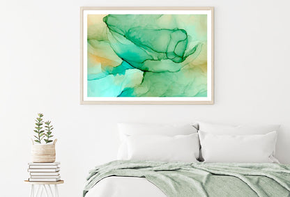 Green & Orange Abstract Design Home Decor Premium Quality Poster Print Choose Your Sizes