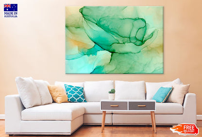 Green & Orange Abstract Design Print 100% Australian Made