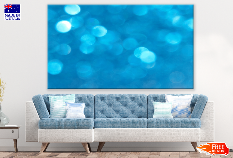 Blue Abstract Design Print 100% Australian Made
