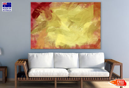 Red & Yellow Abstract Design Print 100% Australian Made
