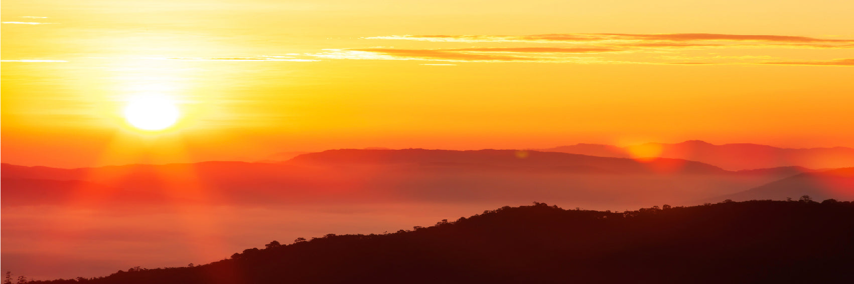 Panoramic Canvas Sunrise Scenery View High Quality 100% Australian Made Wall Canvas Print Ready to Hang