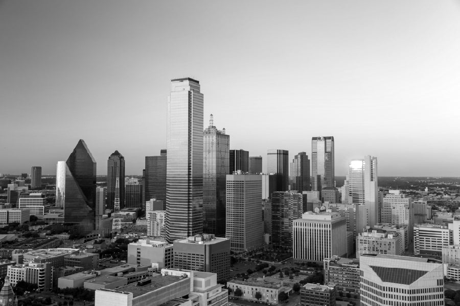 Downtown Dallas B&W Photograph Print 100% Australian Made