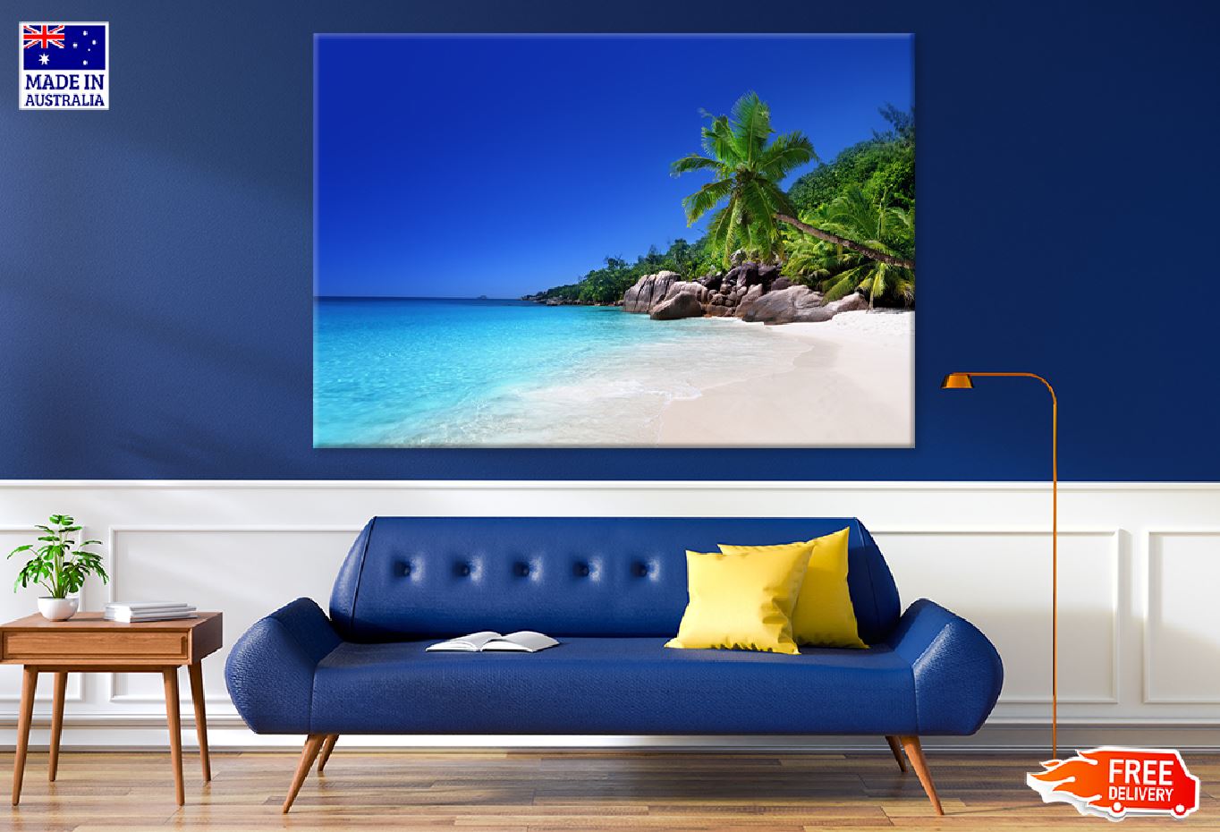 Praslin Island Sea Photograph Seychelles Print 100% Australian Made