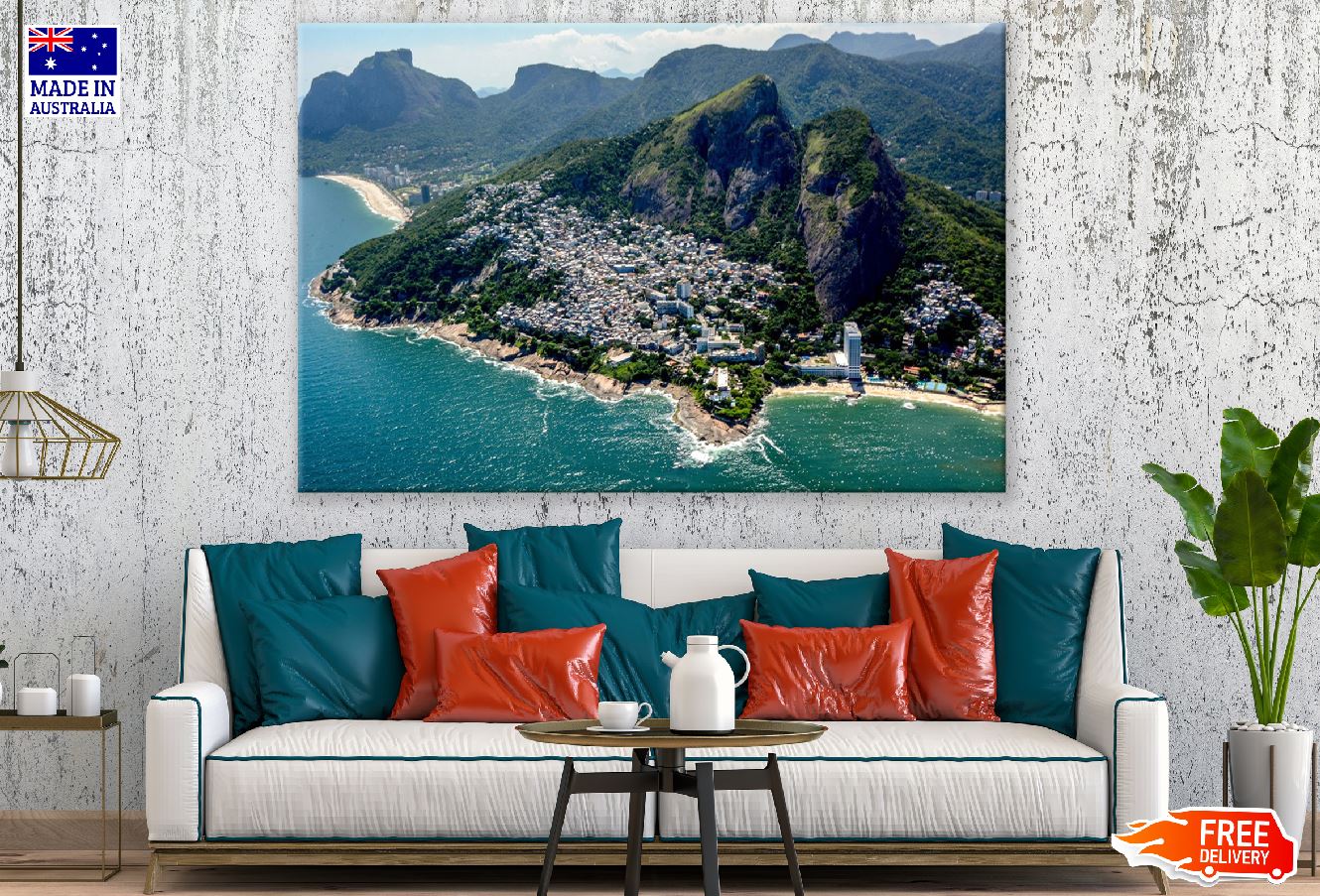 Brazil Rio City Landscape Photograph Print 100% Australian Made