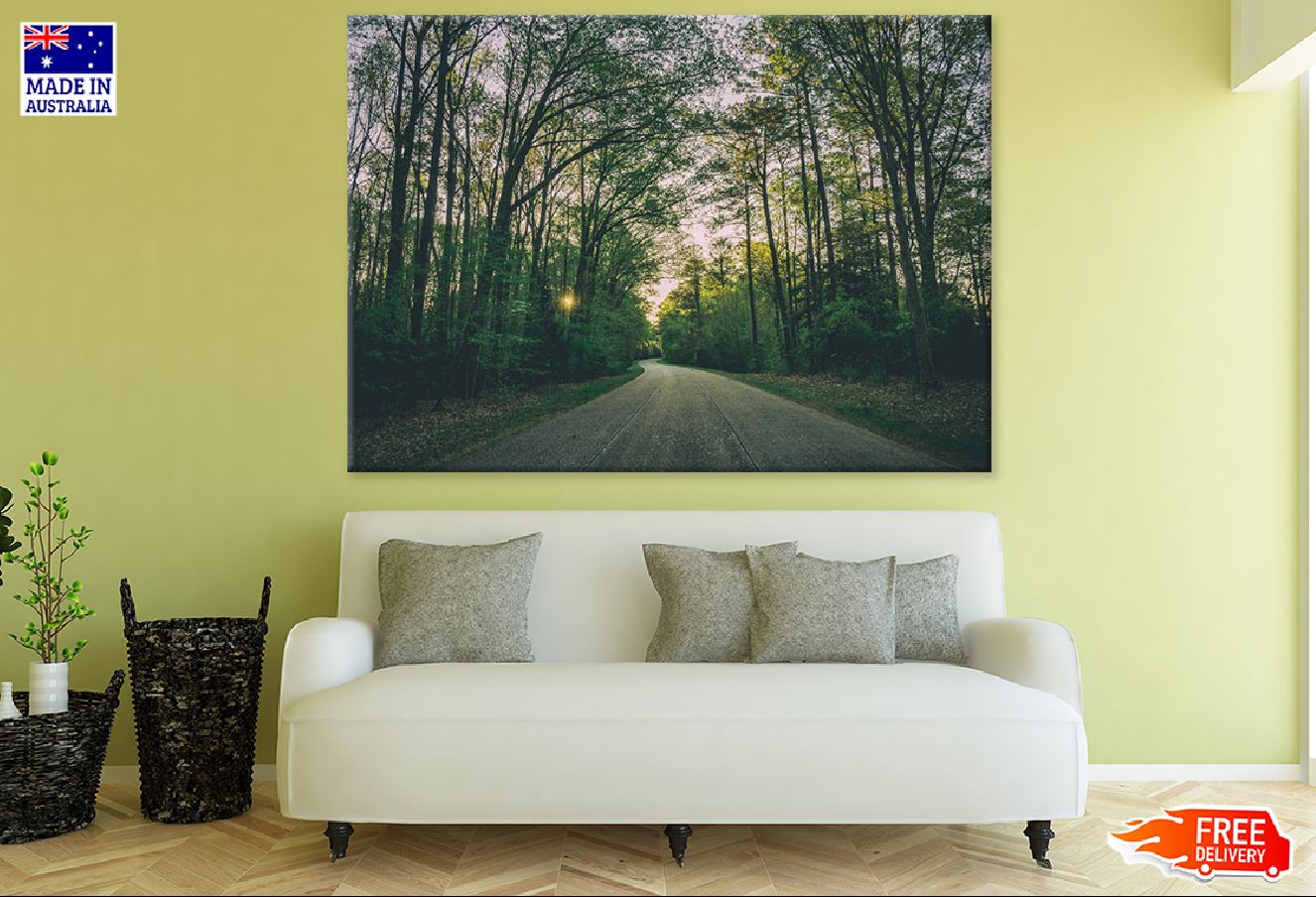 Road in Forest Photograph Print 100% Australian Made