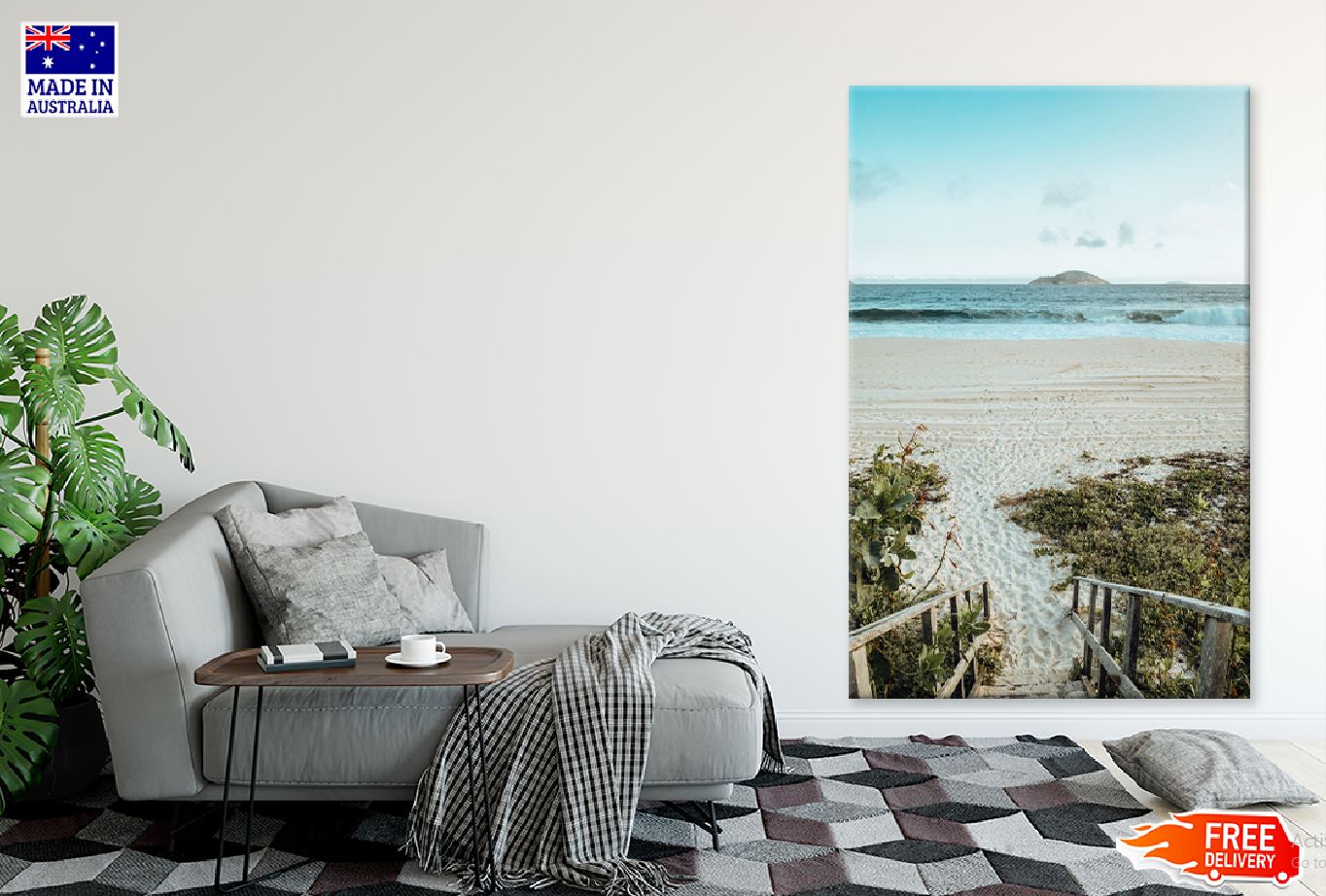 Rio de Janeiro Beach Waves View Photograph Print 100% Australian Made
