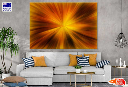 Orange & Yellow Abstract Design Print 100% Australian Made