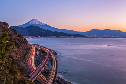 Mt.Fuji & Suruga Bay Scenery View Photograph Home Decor Premium Quality Poster Print Choose Your Sizes