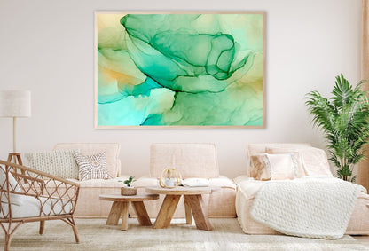 Green & Orange Abstract Design Home Decor Premium Quality Poster Print Choose Your Sizes