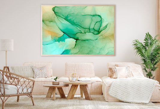 Green & Orange Abstract Design Home Decor Premium Quality Poster Print Choose Your Sizes