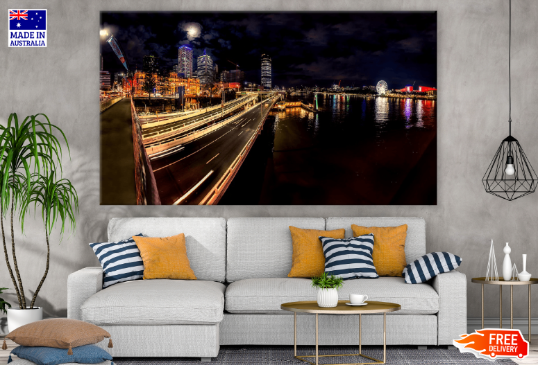 City Night View Print 100% Australian Made