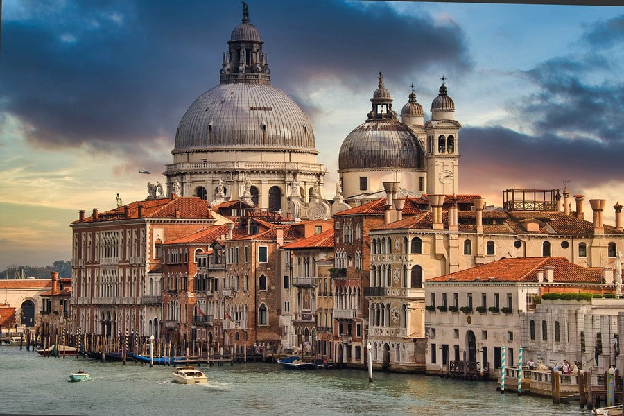 Venice Italy Church Grand Canal Sunset Photograph Print 100% Australian Made
