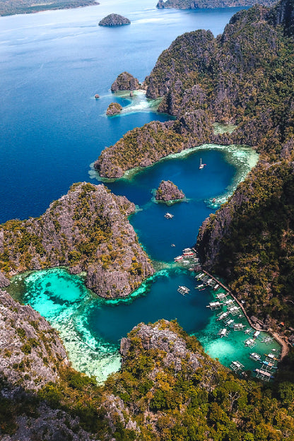 Coron Island Palawan Aerial View Photograph Print 100% Australian Made