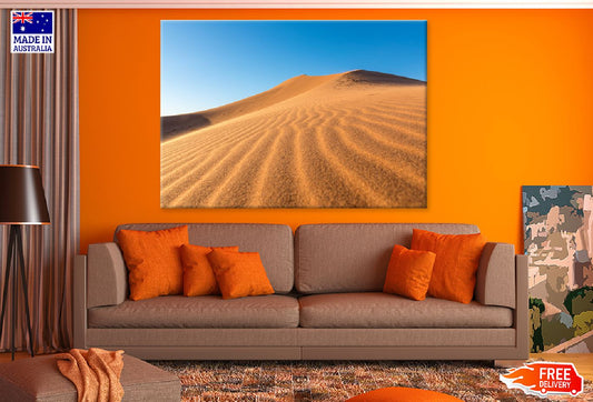 Sand Dunes Desert & Blue Sky View Photograph Print 100% Australian Made