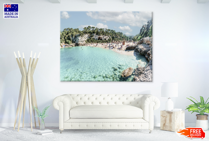 Rock Mountain & Sea Sky View Print 100% Australian Made