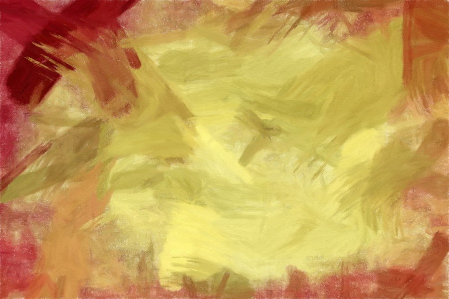Red & Yellow Abstract Design Print 100% Australian Made