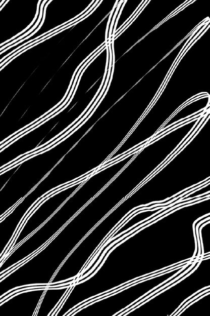 White Light Lines Abstract Design Home Decor Premium Quality Poster Print Choose Your Sizes
