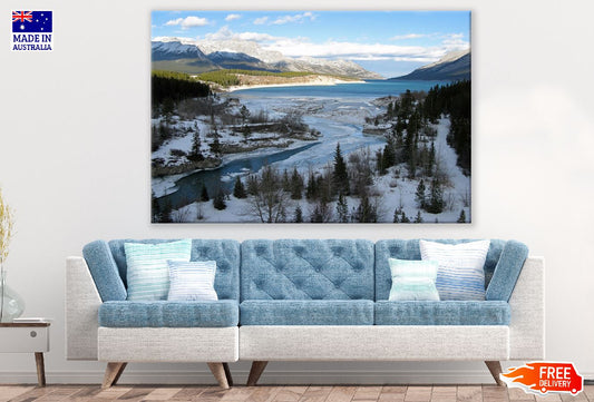 Cline River & Mountains Alberta Print 100% Australian Made