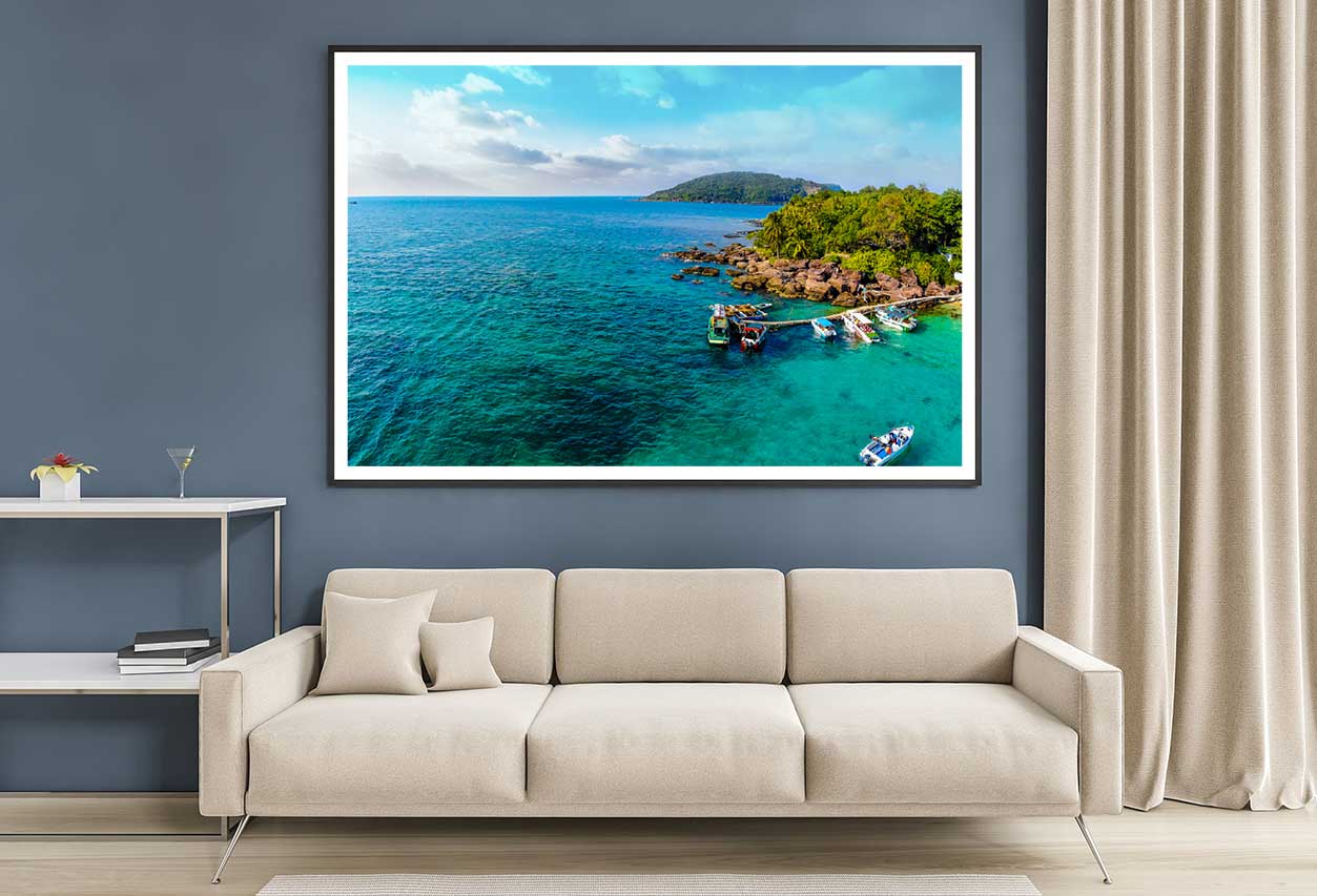 May Rut Island Aerial View Photograph Phu Quoc Home Decor Premium Quality Poster Print Choose Your Sizes