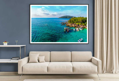 May Rut Island Aerial View Photograph Phu Quoc Home Decor Premium Quality Poster Print Choose Your Sizes