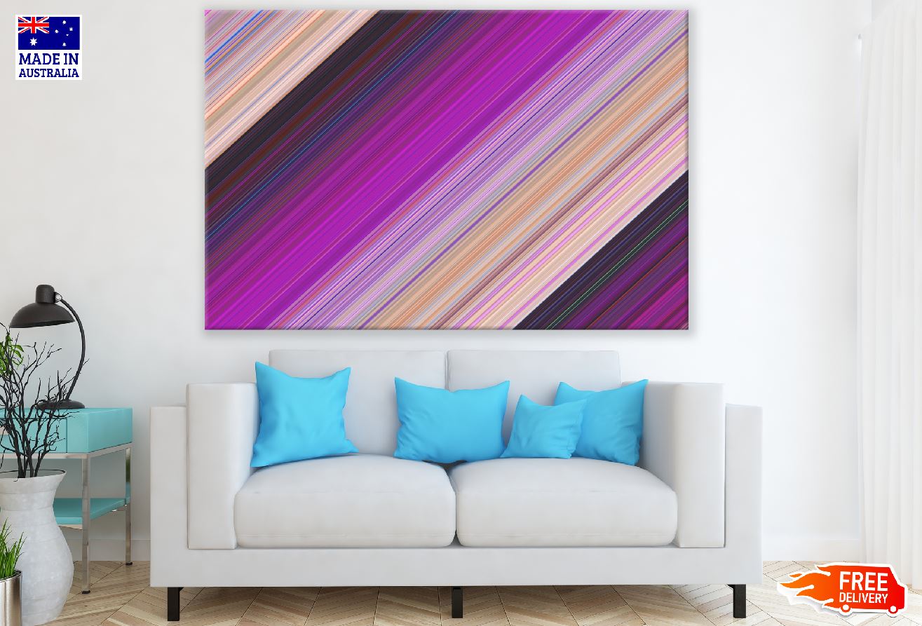 Colorful Digital Lines Abstract Design Print 100% Australian Made