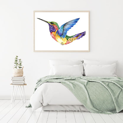 Humming Bird Abstract Painting Home Decor Premium Quality Poster Print Choose Your Sizes