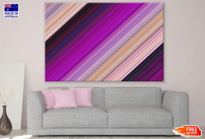 Colorful Digital Lines Abstract Design Print 100% Australian Made