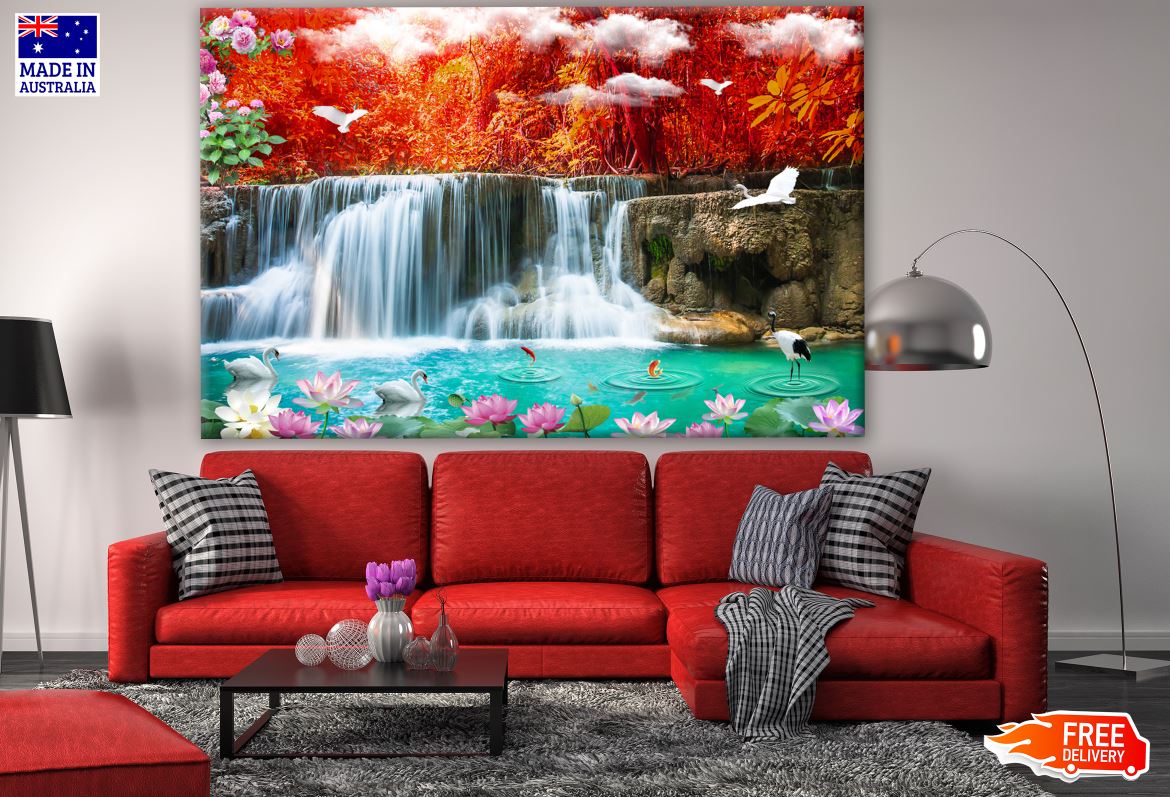 Stunning Waterfall View Print 100% Australian Made