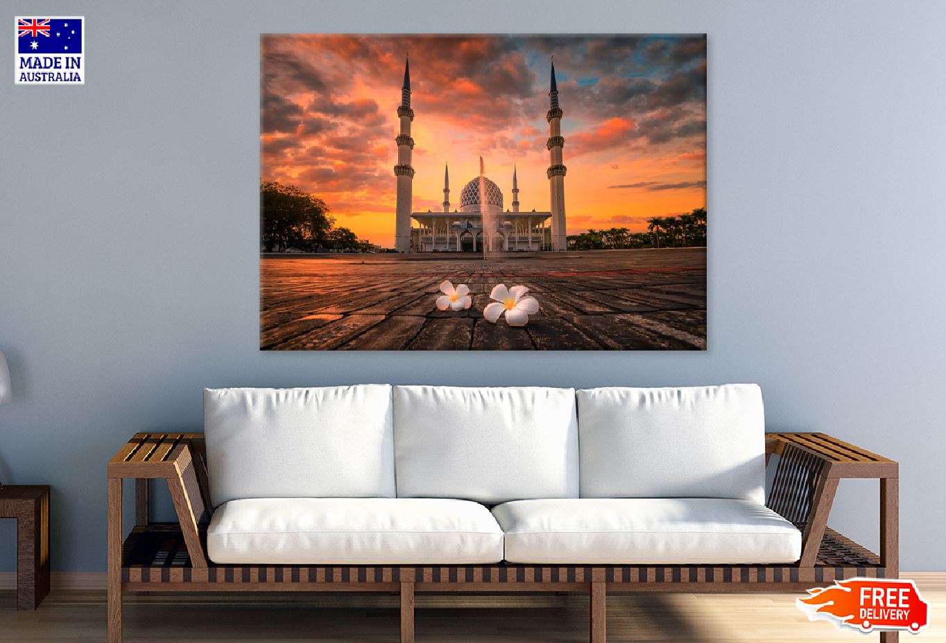 Abdul Aziz Shah Mosque Sunset Photograph Print 100% Australian Made