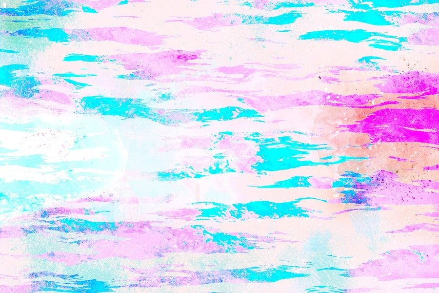 Blue Pink Lines Abstarct Design Print 100% Australian Made