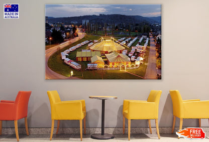Circus Monti Switzerland Night View Photograph Print 100% Australian Made