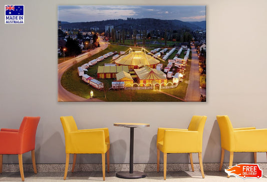 Circus Monti Switzerland Night View Photograph Print 100% Australian Made