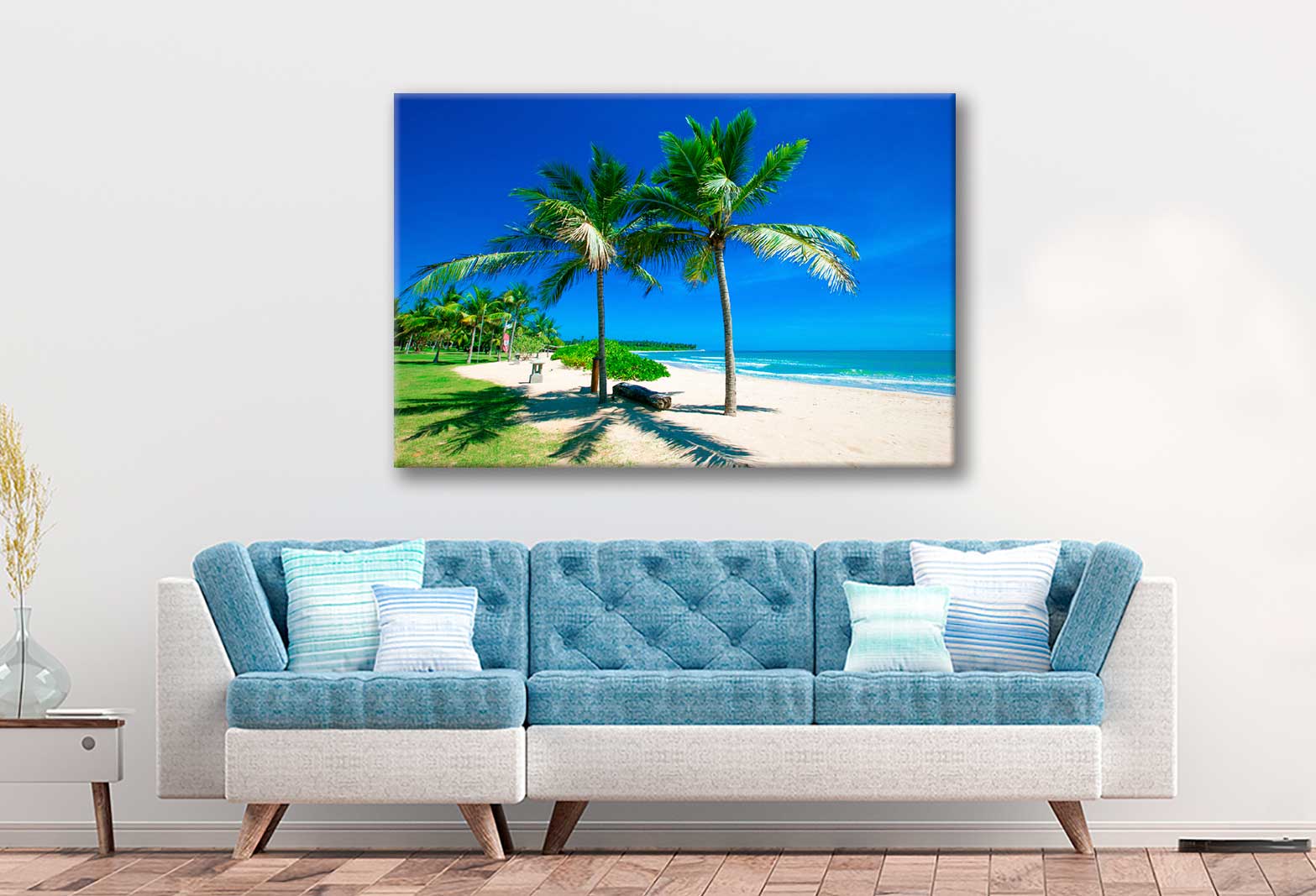 Bella Home Untouched Tropical Beach in Sri Lanka Print Canvas Ready to hang