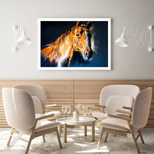 Colorful Horse Portrait Painting Home Decor Premium Quality Poster Print Choose Your Sizes