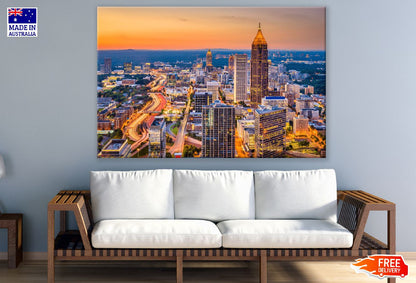Atlanta, Georgia, USA Sunset Photograph Print 100% Australian Made