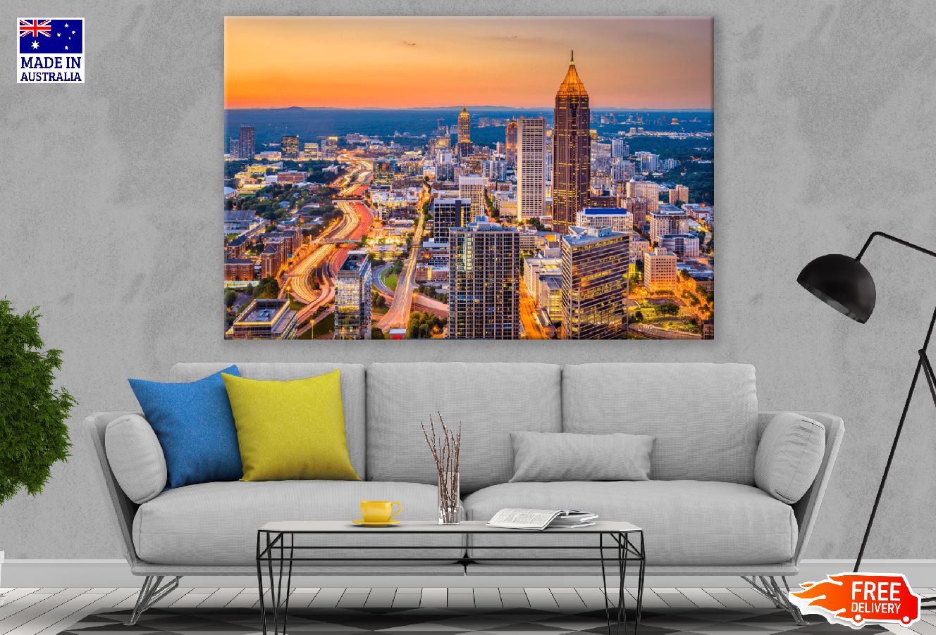 Atlanta, Georgia, USA Sunset Photograph Print 100% Australian Made
