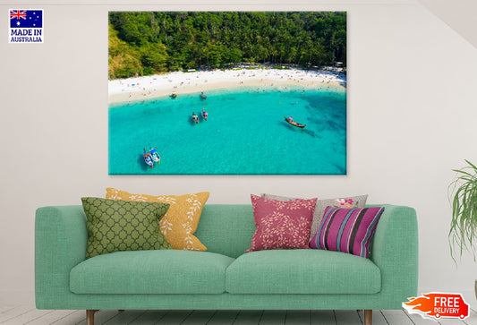 Phuket Beach Aerial View Photograph Print 100% Australian Made