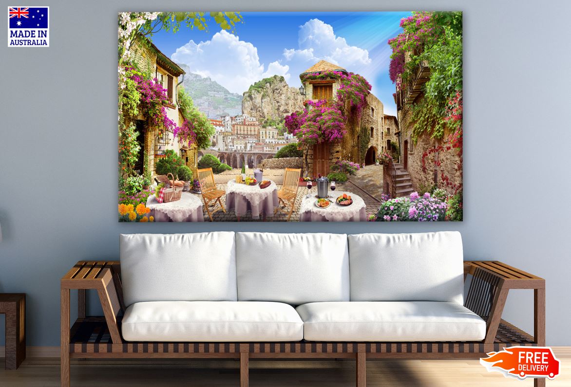 House Nature View Painting Print 100% Australian Made