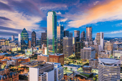 Dallas Skyline View Photograph Texas, USA Print 100% Australian Made