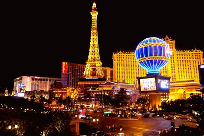 Paris Las Vegas USA Night View Photograph Print 100% Australian Made